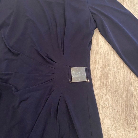 J HOWARD 3/4 sleeves navy blue dress/size 6 - Picture 5 of 8